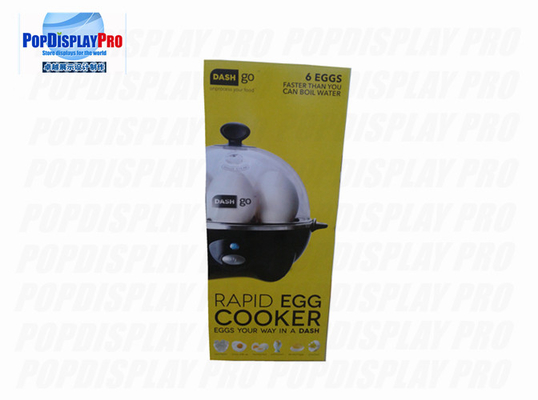 Glossy/shining laminated Point Of Sales Displays Rapid Egg Cooker POS Cardboard Displays